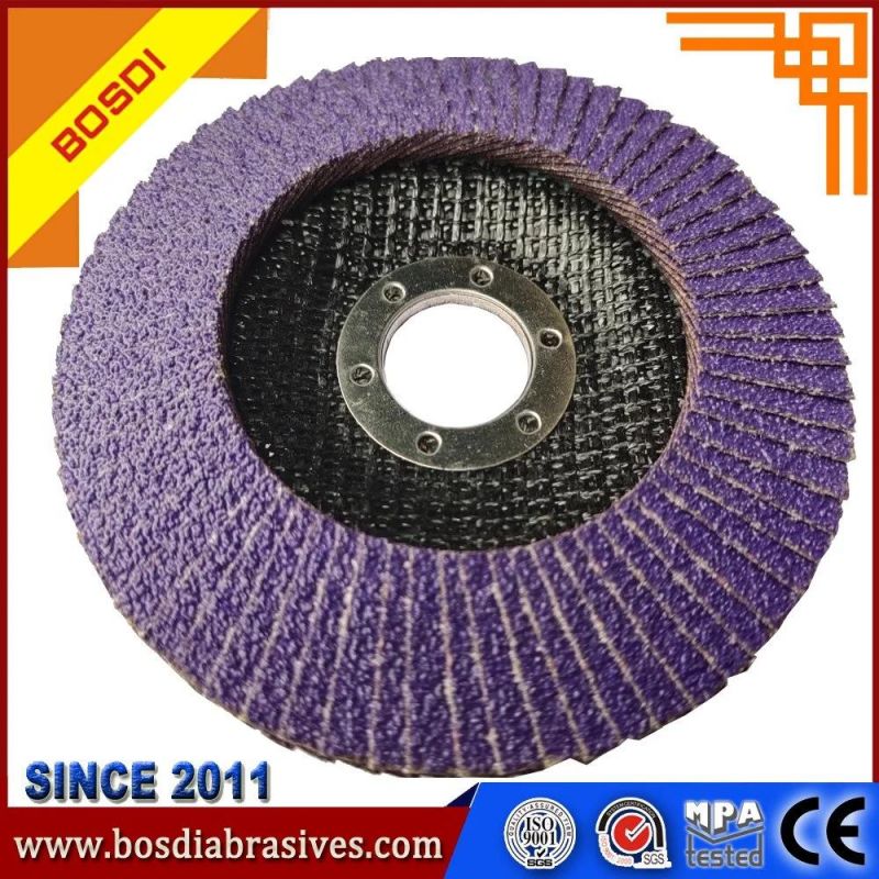 6 Inch 150X22mm a/Za/Ca/ Oxide Abrasive Flap Disc for Stainless Steel, Inox and Metal Polishing, Rust Remove
