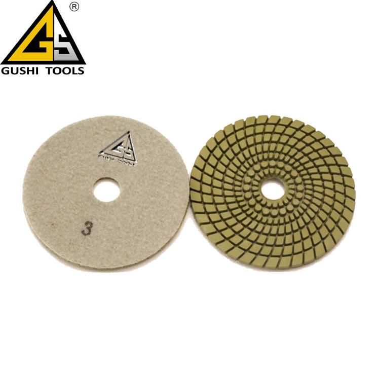 Wet Used Diamond 3-Step Polishing Pad