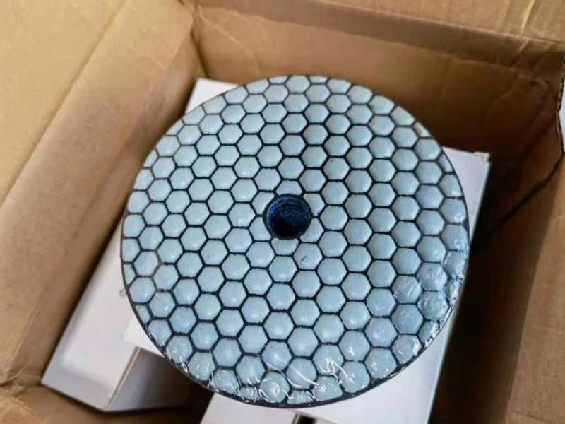 Good Quality 100mm Wet Use Polishing Pad with Honeycomb Shape Segment High Glossy Surface