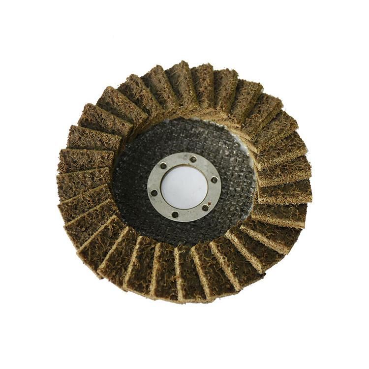 High Quality Hot Sale Wear-Resisting 115mm Non-Woven Flap Disc for Grinding Stainless Steel and Metal