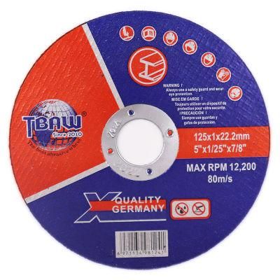 5inch 125X1mm 125X1.2mm Metal Steel Abrasive Cut-off Disc with Non-Woven Cutting Wheel