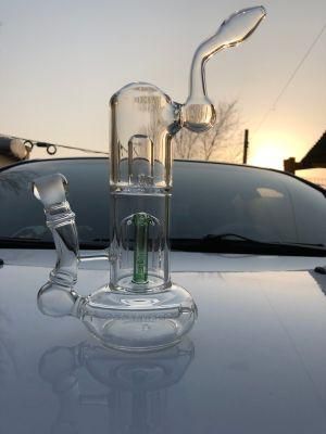 Hbking Beaker Base Clear Glass Water Pipe Recycler Pipe