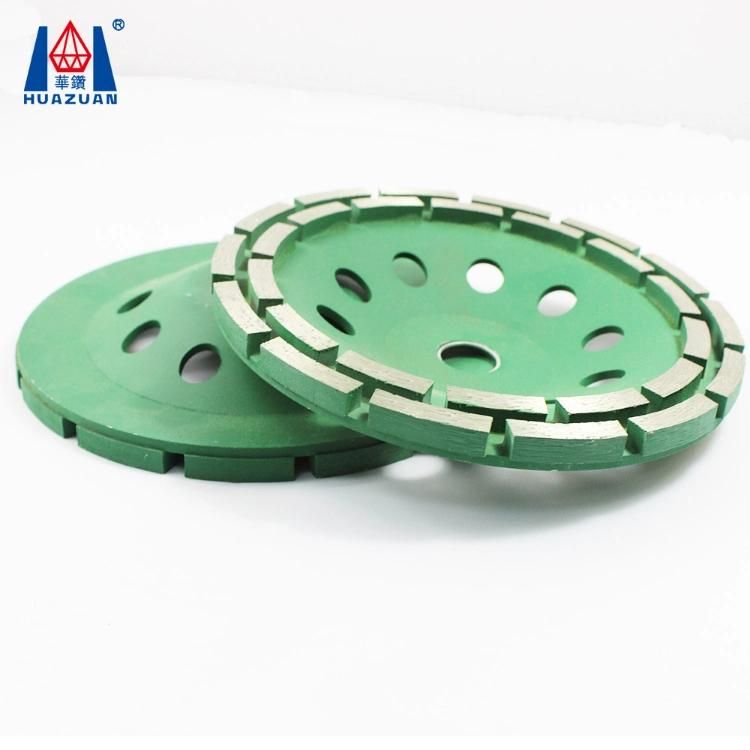 Huazuan Double Row Diamond Cup Grinding Disc