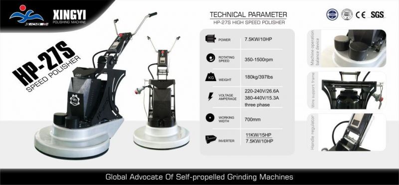 High Speed Electric Motor Concrete Floor/Road Polisher