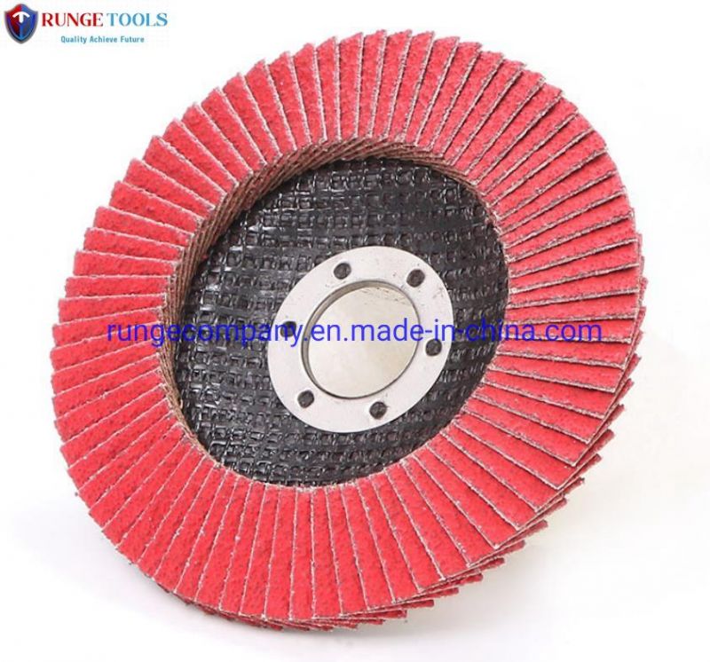 Flap Disc 40 Grit Ceramic Type 27 Metal Grinding Flap Disc 4.5" for Various Angle Grinder Power Tools