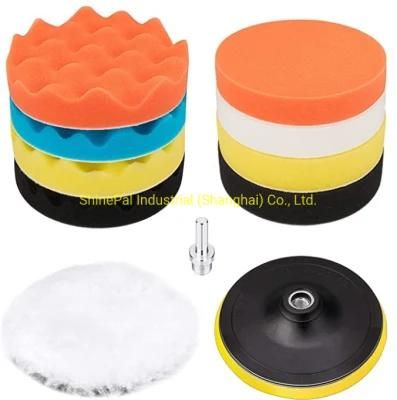 3 4 5 6 7 Inch Sponge Foam Polishing Pads for Car Wash Wax Stone Metal Remove Scratch Buffing Pad Kit