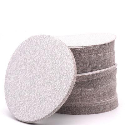 4/4.5/5/6/7/9 White Velcro Disc Hook and Loop Disc Sanding Paper Disc with/Without Holes Sanding Disc