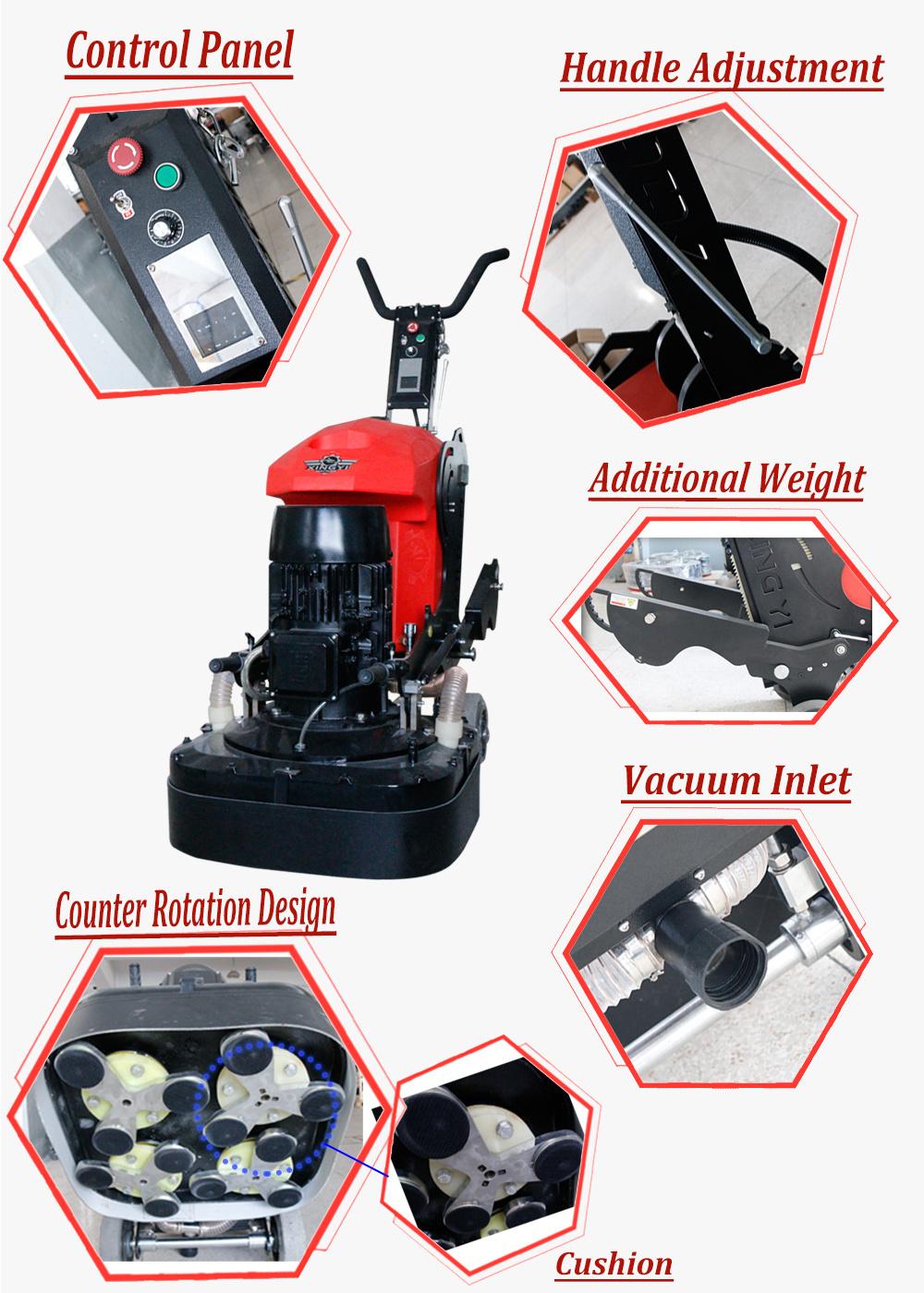Three Phase Electric Planetary Concrete Floor Grinder for Sale