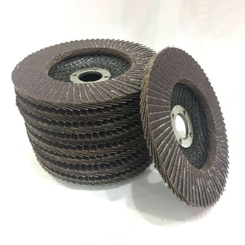 High Quality Wear-Resisting 5" Calcined Aluminium Oxide Flap Disc for Grinding Stainless Steel and Metal