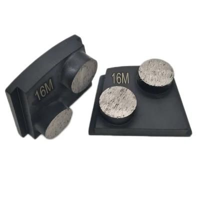 Double Button Round Segments Phx Metal Diamond Grinding Disc Pad