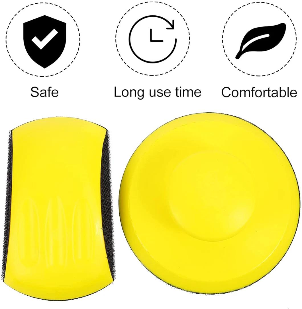 Sanding Disc Plastic Backing Polishing Pad Hook and Loop Hand Sanding Block