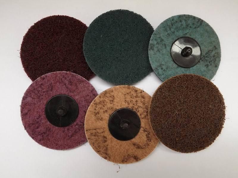 High Quality Wear-Resisting 25mm/50mm/75mm Non-Woven Quick and Change Disc for Grinding Stainless Steel and Metal