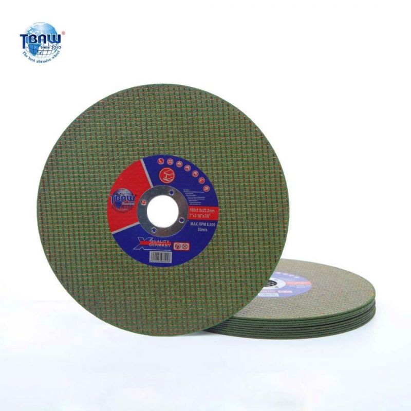 7inch180*1.6*22 Cutting Disc /Cut off Wheel Factory High Speed Thin Stainless Steel Cutting Disc /Cut off Wheel for Steel Easy Cut Abrasive Wheel Disco De Corte