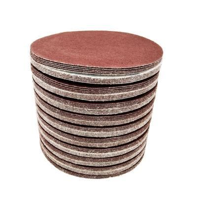 4&quot; 5&quot; 6&quot; 7&quot; Wood, Car, Metal, Drywall, Steel Polishing Ao Velcro Abrasive Sanding Disc