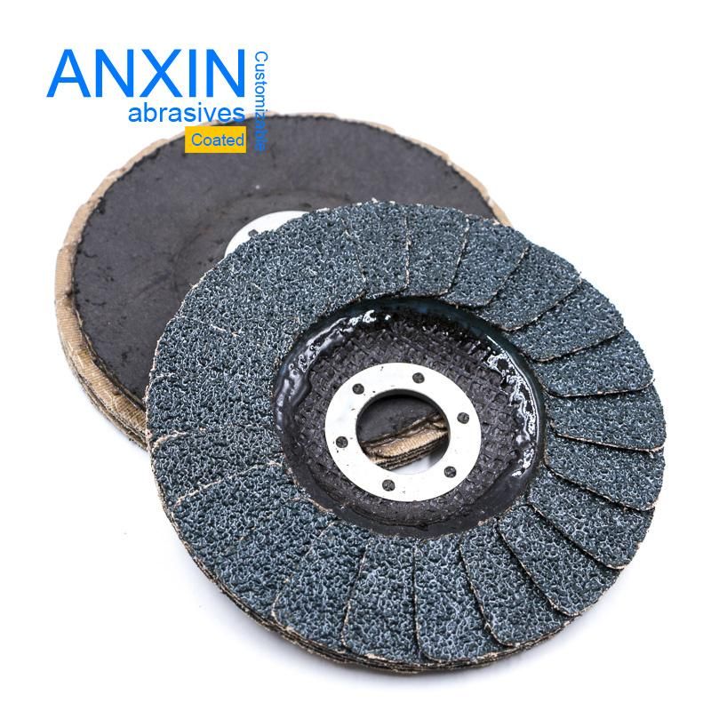 Flap Disc with Crescent Shape Abrasive Flaps for Grinding Stainless Steel