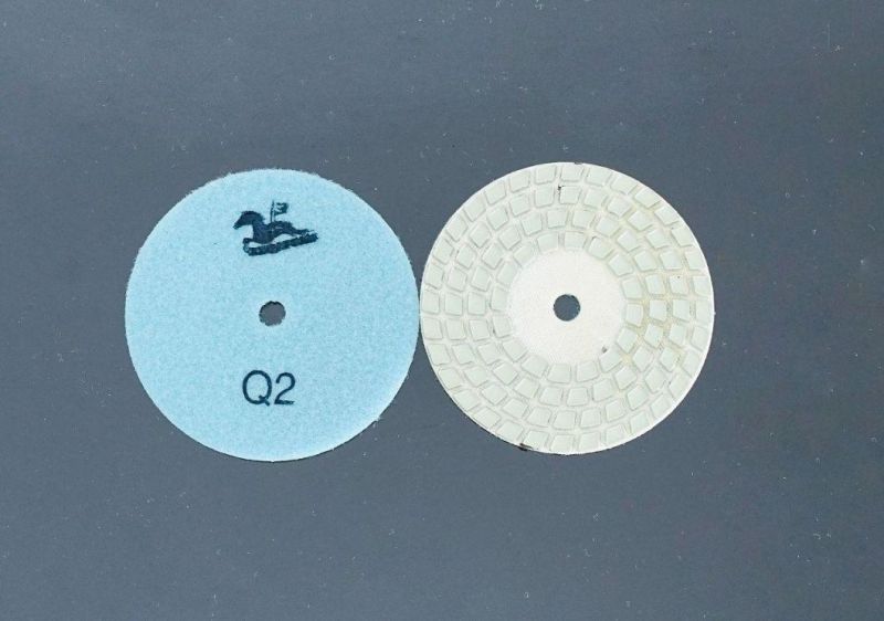 4′ ′ /100mm 4-Step Abrasive Tools Dry Polishing Pads for Granite/ Marble