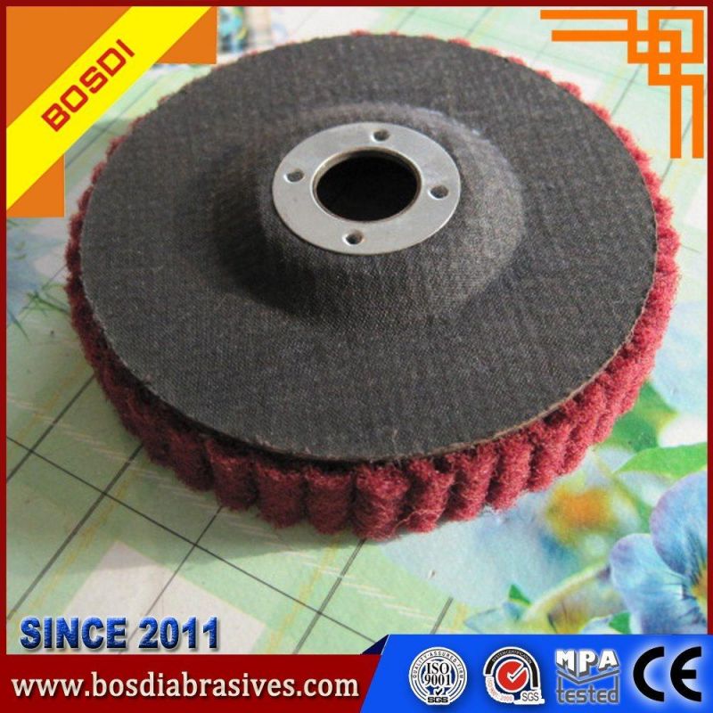 5" Inch Non Woven Upright Flap Wheel for Polishing Tainless Steel