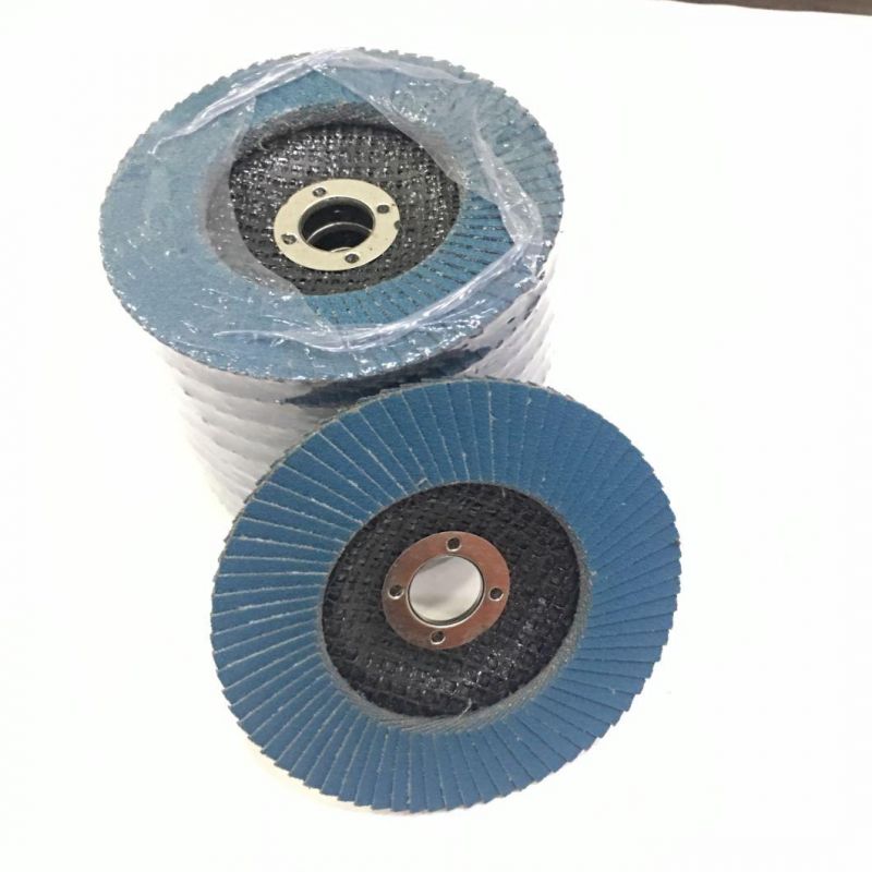 OEM High Quality T27 T29 5′′ P40 Pure Zirconia Flap Disc for Metal Stainless Steel Polishing and Grinding