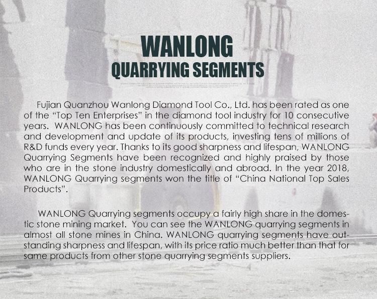 Diamond Cutting Tools Granite Quarry Cutting Diamond Segment for Granite
