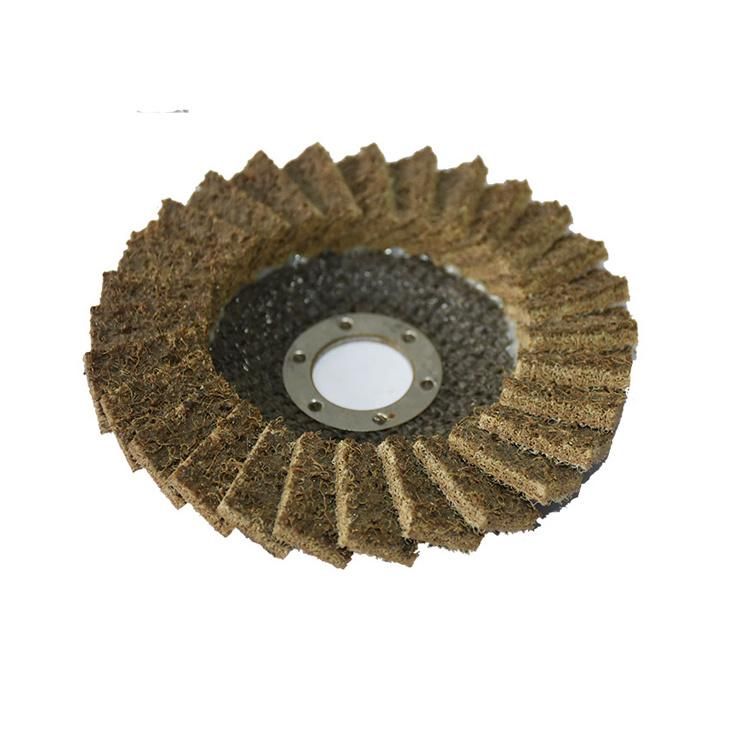 High Quality Hot Sale Wear-Resisting 115mm Non-Woven Flap Disc for Grinding Stainless Steel and Metal