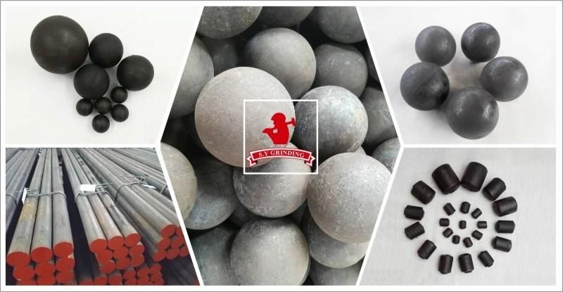 Dia 10mm-150mm Grinding Media Ball Cast Iron Ball for Ball Mill