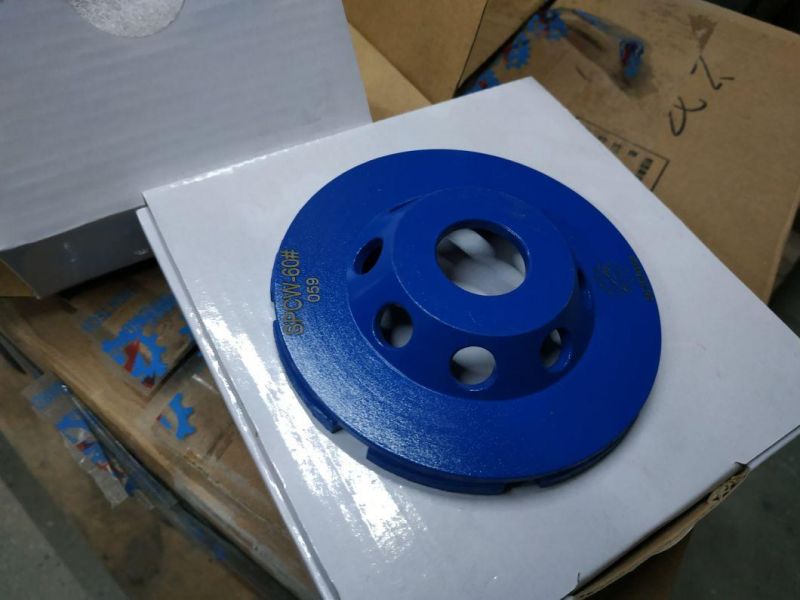 5" Inch Double Row Diamond Grinding Cup Wheel Arbor for Concrete Brick