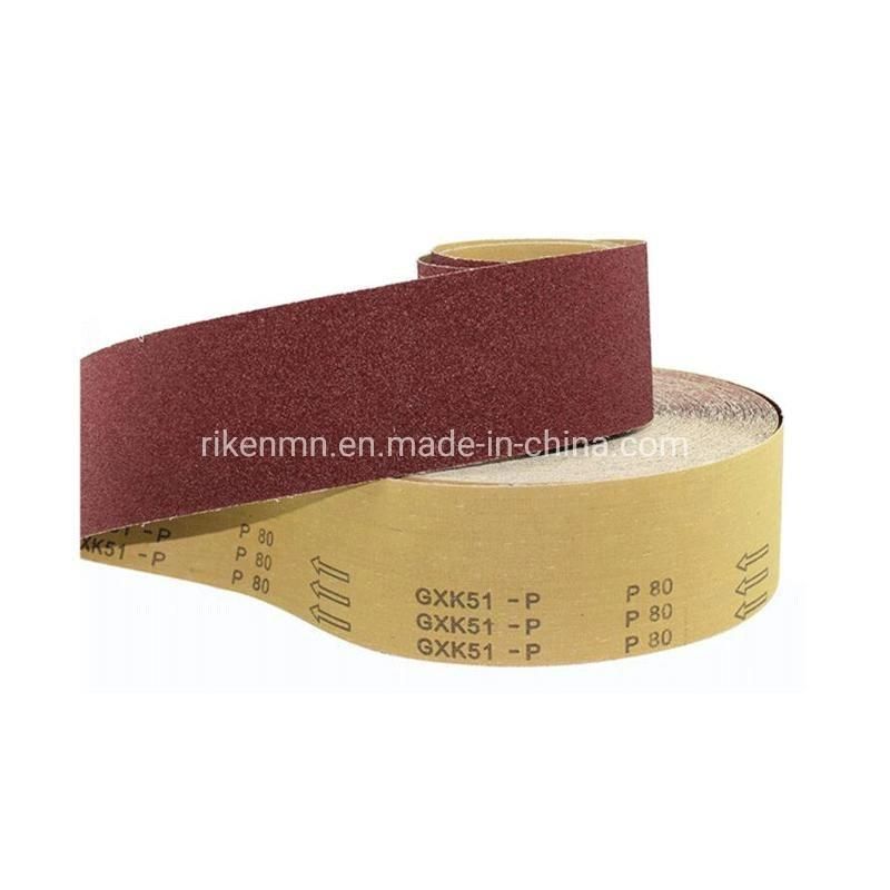 High Efficiency 75mm*533mm Abrasive Sandpaper Manual Sandpaper Strip Sand Paper Roll for Board Material, Furniture, Wood Floor, Leather, Textile and Metal