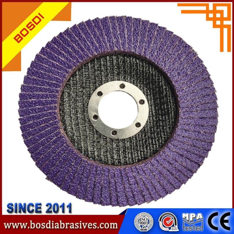 Flap Disc with Vsm Sand Cloth for Stainless Steel and Other Metal, Deerfos cloth