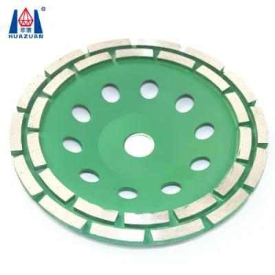 Huazuan Double Row Diamond Cup Grinding Disc