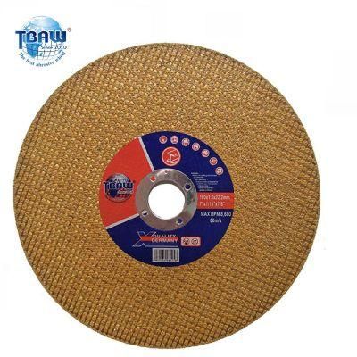 Abrasive Cutting Disc Inox 180X1.6 Cut off Wheel 7&prime;&prime; Inch 1.0mm MPa En12413 Disco De Corte Stainless Steel T41 Acero Inoxidable China Factory