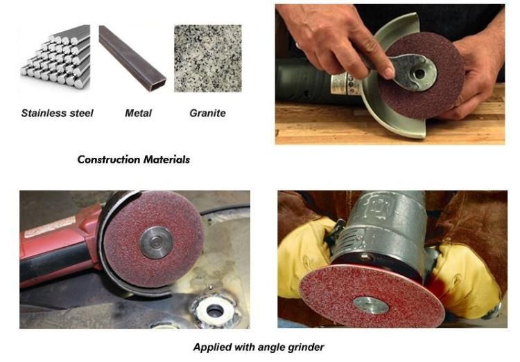 Silicon Carbide, Alumina-Zirconia, Aluminum Oxide Sanding Fiber Disc for Wood, Metal