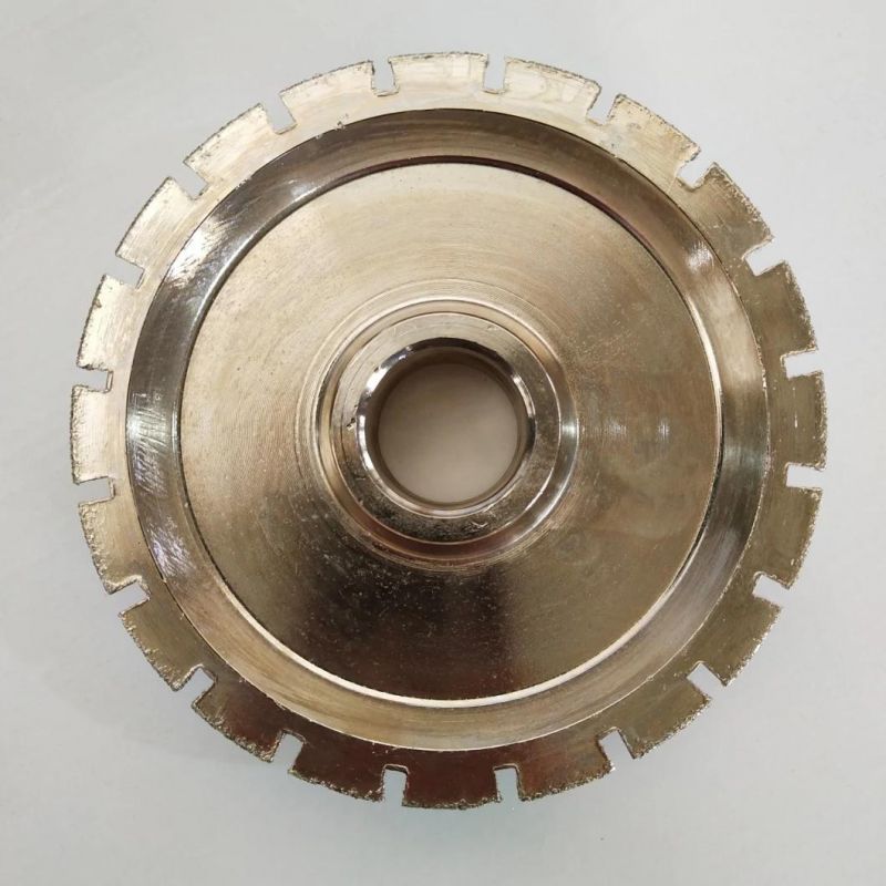140mm Round Edge Tools Stone Electroplated Grinding Profile Wheels for Marble Granite