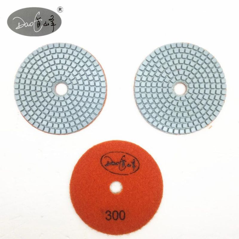 Daofeng 6inch 150mm Diamond Grit Polishing Pads for Granite Marble