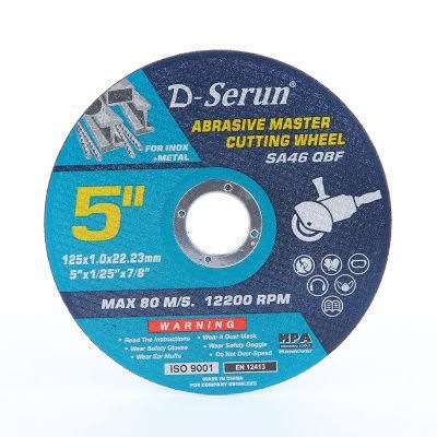 5 Inch Super Thin Inox and Steel Cutting Disc for Metal