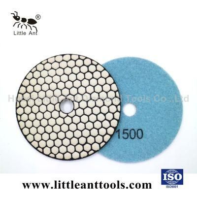 Nature Stone /Granite/Marble/Terrazzo/Quartz Hexagon Dry Polishing Pad