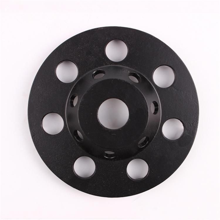 5 Inch D125mm Diamond Grinding Cup Wheel Disc with Seven Arrow Segments Diamond Polishing Pads for Concrete and Terrazzo Floor