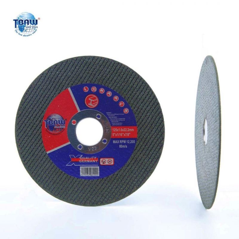 (125X1.6X22.2mm) Flat Cutting Wheel Abrasive Super-Thin Cutting Disc