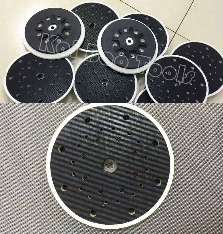 5 Inch 6 Holes Backup Sanding Pad Sander Backing Pad for Hook and Loop Sanding Discs Power Tools Accessories