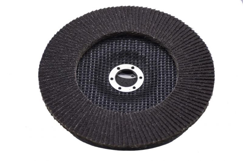 Better Strength and Heat-Resistant Black 4" 80# Calcined Alumina Flap Disc for Angle Grinder Polishing