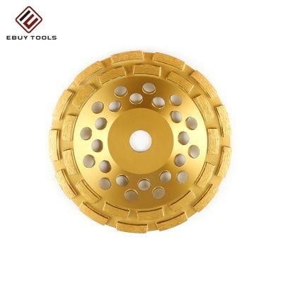 Abrasive Double Row Diamond Cup Grinding Wheel