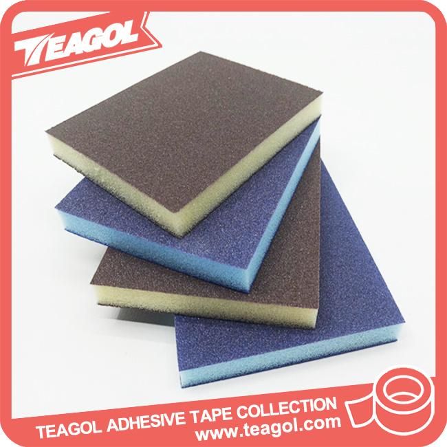 Double-Sided Abrasive Sanding Block Sponge Pads Coarse Grit