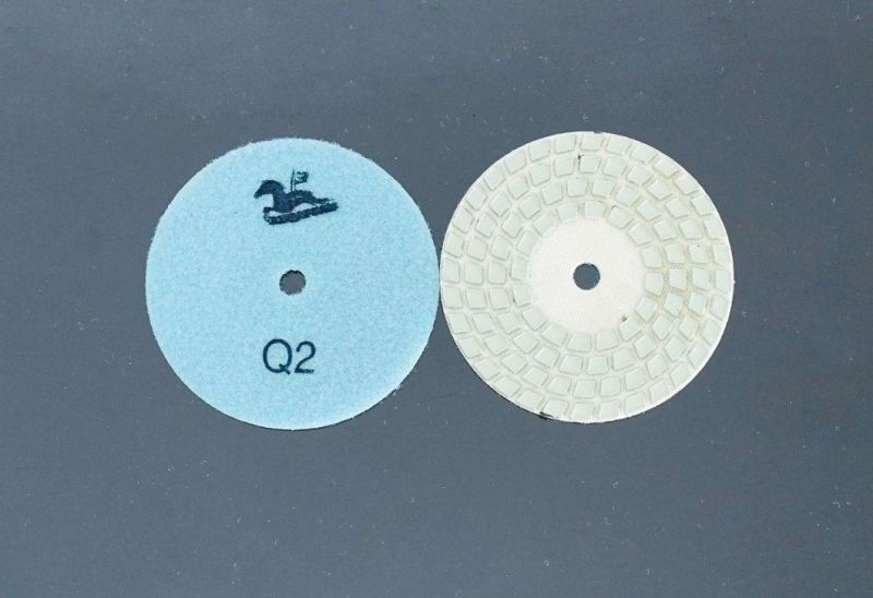 Qifeng 4′ ′ Four-Step Diamond Dry Polishing Pads for Nature Stones