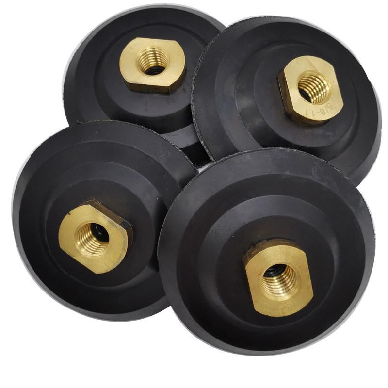 100mm Steel Grinding Tray Sandpaper Backer Pads for Angle Grinder Stone Wood Buff Polishing Disc