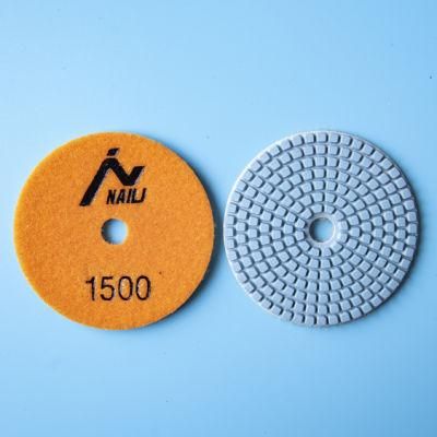 Qifeng Power Tool 80mm Diamond Resin Bond Floor Polishing Pad for Marble/Granite/ Quartz