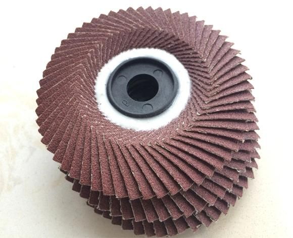 High Quality Premium Wear-Resisting 100mm Aluminium Oxide Radial Flap Disc for Grinding Stainless Steel and Metal