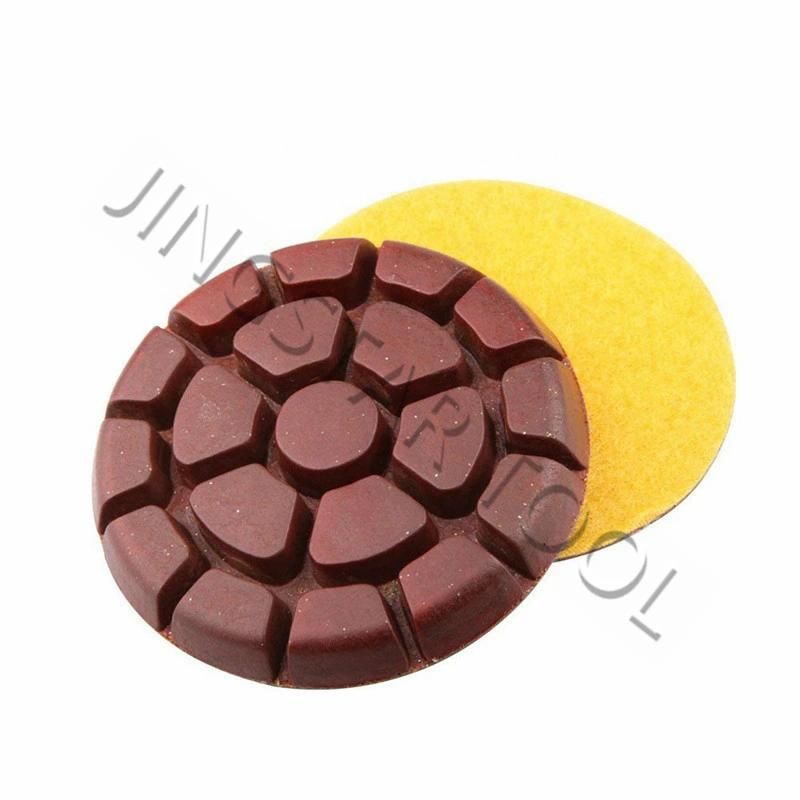 New Hybrid 3inch Flexible Diamond Dry Concrete Polishing Pads for Floor