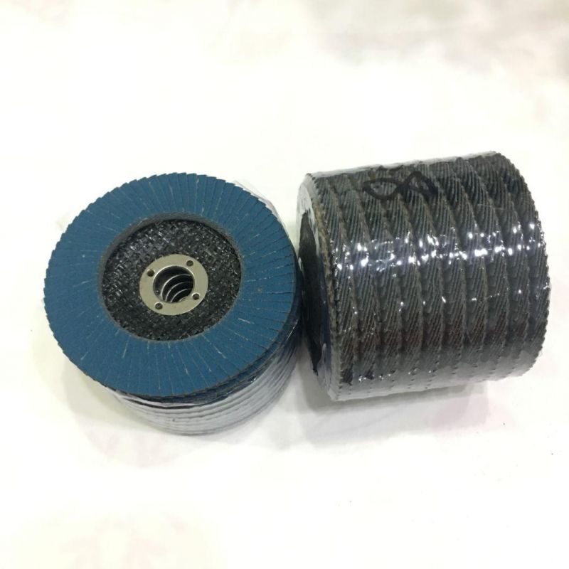 120# Deerfos Abrasive Sanding Calcined Flap Disc as Grinding Tooling for Polishing Wood Metal Alloy Stainless Steel