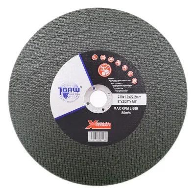 Factory Wholesale 9 Inch230X1.9X22mm Resin Bond Cutting and Grinding Wheels for Metal and Stainless Steel