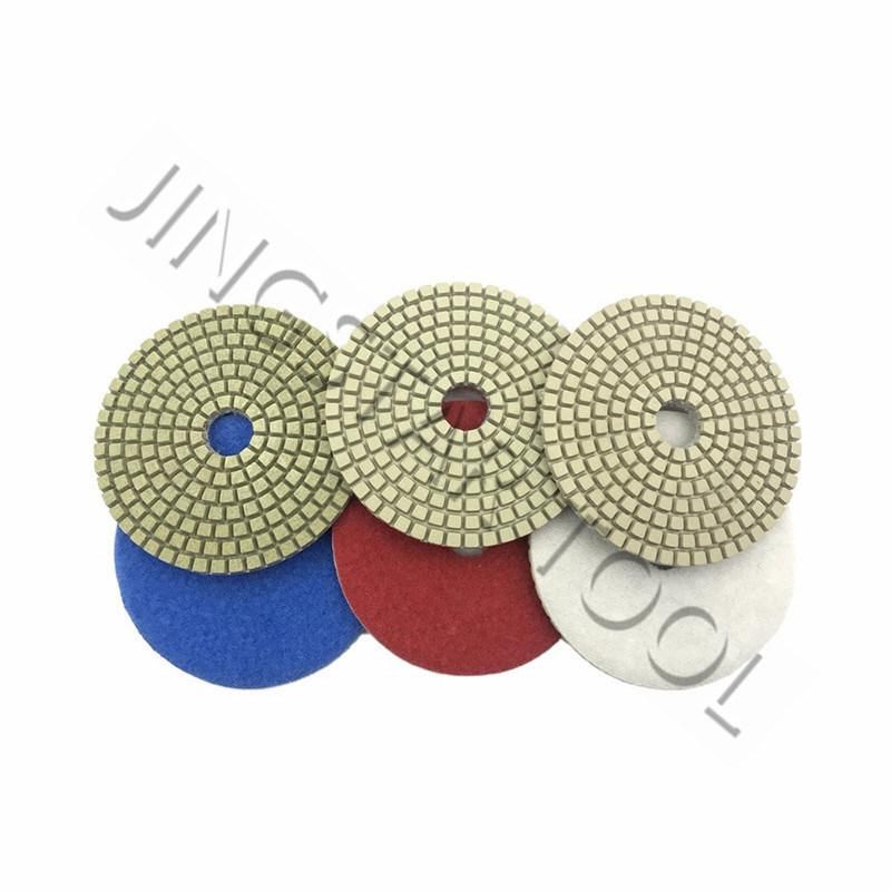 Wet Flexible Round Resin Bonded Polishing Pads for Granite Marble