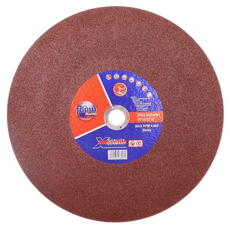 Factory Wholesale Big Size Double Layer Abrasive Metal Cutting Wheel for All Metal 350mm
